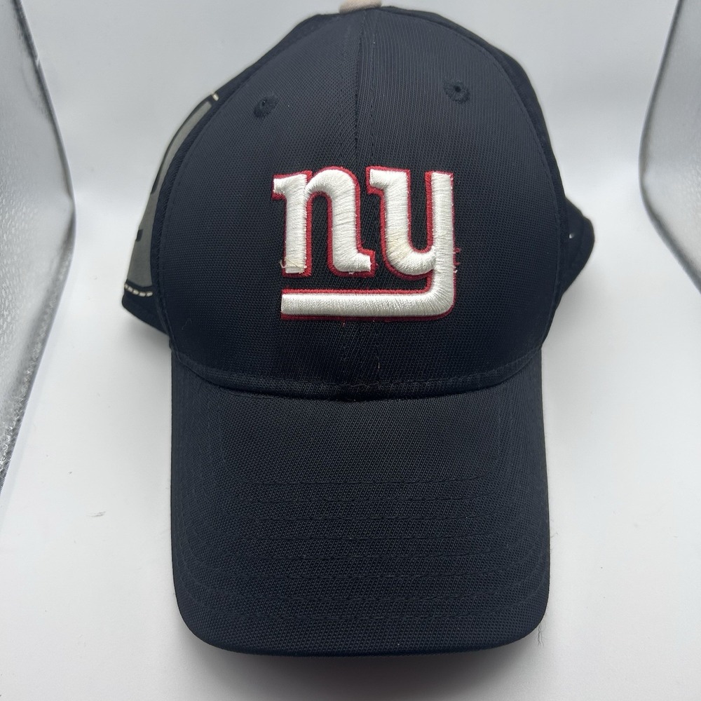 Vintage New York Giants Hat Reebok NFL Equipment On Field Cap S/M Flex Fit Black